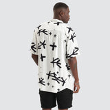KISS CHACEY Captor Party Shirt White/Black
