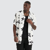 KISS CHACEY Captor Party Shirt White/Black