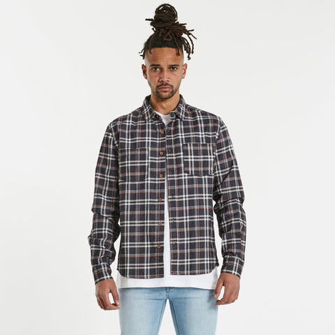 NENA AND PASADENA Charge Casual L/S Shirt - Graphic Check