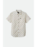 BRIXTON CHARTER PRINT S/S SHIRT- OFF WHITE/TIPPING SQUARE