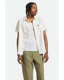BRIXTON CHARTER PRINT S/S SHIRT- OFF WHITE/TIPPING SQUARE