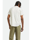 BRIXTON CHARTER PRINT S/S SHIRT- OFF WHITE/TIPPING SQUARE