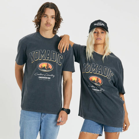 Nomadic PARADISE Conservatory Relaxed T-Shirt - Pigment Asphalt
