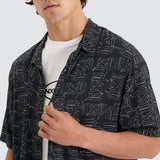 NENA AND PASADENA Criminalisation Relaxed Party Shirt Black Print