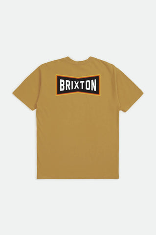 BRIXTON TRUSS S/S STANDARD TEE - Antique Gold