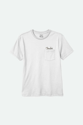 BRIXTON Fender Volume S/S Pocket Tee - White