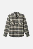 BRIXTON BOWERY HEAVYWEIGHT L/S FLANNEL - Black/Charcoal