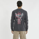 KISS CHACEY Last Chapter Heavy Relaxed Long Sleeve T-Shirt - Pigment Black