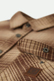 BRIXTON Builders Bowery Stretch Water Resistant L/S Flannel - Pine Needle/Sunbaked