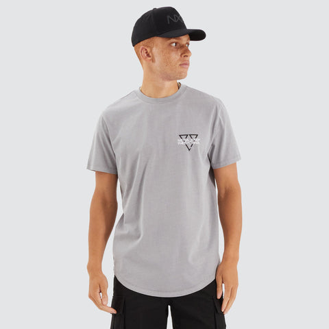 NENA AND PASADENA Level Dual Curved Tee - Pigment Alloy