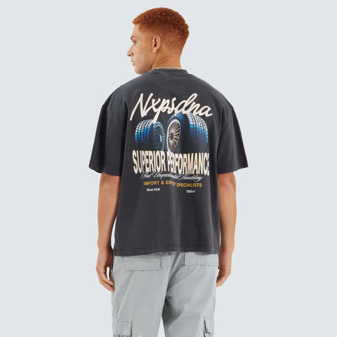 NENA AND PASADENA Quadrant Street Tee - Pigment Black