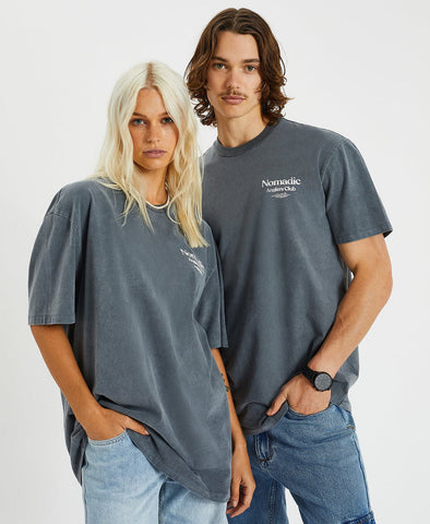 NOMADIC PARADISE Atlantic Relaxed T-Shirt - Pigment Castlerock
