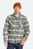 BRIXTON BOWERY HEAVYWEIGHT L/S FLANNEL - Black/Charcoal