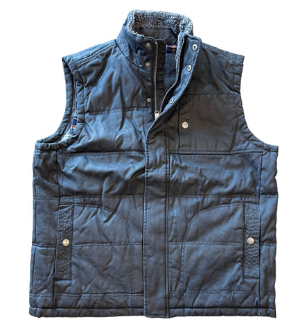 HERITAGE OUTBACK T94321 Oilskin Vest - Navy