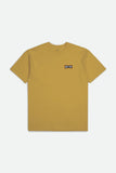 BRIXTON TRUSS S/S STANDARD TEE - Antique Gold