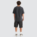 NENA AND PASADENA Rampage Heavy Box Fit Scoop T-Shirt - Pigment Black