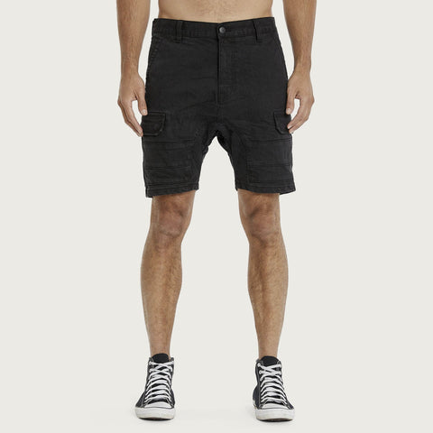 KISS CHACEY Salem Cargo Short - Obsidian Black