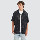 NENA AND PASADENA Selector Relaxed Short Sleeve Shirt - Black Print