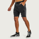 KISS CHACEY Spectra Denim Short - Obsidian Black