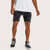 KISS CHACEY Spectra Denim Short - Obsidian Black