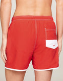 TOMMY HILFIGER UM0UM03149_XM9 Contrast Mid Length Slim Swim Shorts - Hot Heat
