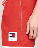 TOMMY HILFIGER UM0UM03149_XM9 Contrast Mid Length Slim Swim Shorts - Hot Heat