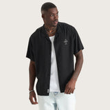KISS CHACEY TRIUMPH RELAXED RESORT SHIRT - Black Print