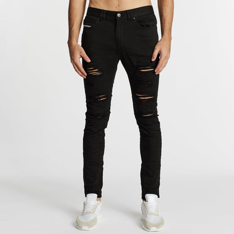 KISS CHACEY Tyler Super Skinny Fit Jean - Jet Black