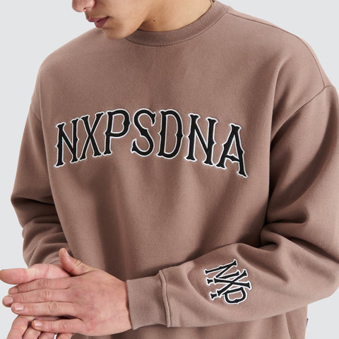 NENA AND PASADENA Vault Heavy Box Fit Sweater - Bark