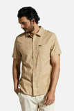 BRIXTON CHARTER PRINT S/S WOVEN SHIRT - Sand Pyramid