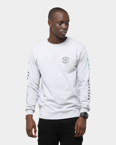 BRIXTON Oath V L/S Tee - Heather Grey