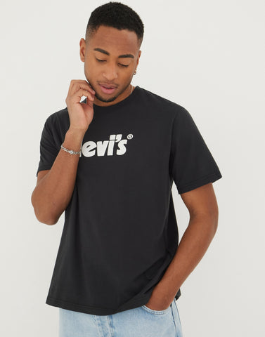LEVI´S ® SS RELAXED FIT TEE POSTER LOGO - Caviar