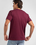 BRIXTON Alpha Thread Tee - Burgundy