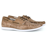 Julius Marlow Lateral Boat Shoe - Tan Wash