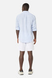 INDUSTRIE The Orwell Linen L/s Shirt - Sky/White