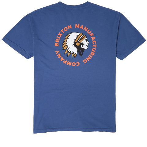 BRIXTON Rival Stamp Tee - Joe Blue
