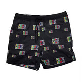 BRIXTON VOYAGE SHORT - Black Service Print