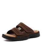 HUSH PUPPIES Slider Brown Leather