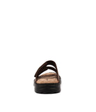 HUSH PUPPIES Slider Brown Leather