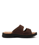 HUSH PUPPIES Slider Brown Leather
