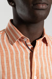 JAMES HARPER JHS386 DOUBLE STRIPE LINEN SHIRT - Koi