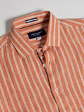 JAMES HARPER JHS386 DOUBLE STRIPE LINEN SHIRT - Koi