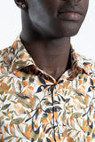 James Harper JHS394 SPRING LEAVES S/S SHIRT - Sand