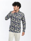 JAMES HARPER JHS413 ABSTRACT PALM LS SHIRT