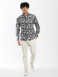 JAMES HARPER JHS413 ABSTRACT PALM LS SHIRT