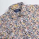 James Harper JHS445 L/S Oval Leaf Poplin Shirt