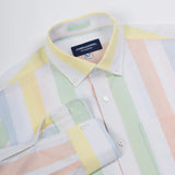 JAMES HARPER JHS470 LONG SLEEVE BOLD STRIPE OXFORD SHIRT - Multi