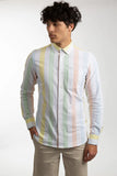 JAMES HARPER JHS470 LONG SLEEVE BOLD STRIPE OXFORD SHIRT - Multi