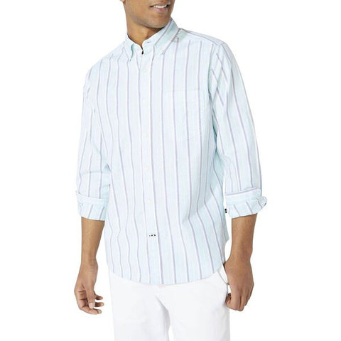 NAUTICA NAW0110445A CLASSIC FIT OXFORD STRIPE LS SHIRT