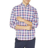 NAUTICA NAW011516NR CLASSIC FIT LS PLAID SHIRT